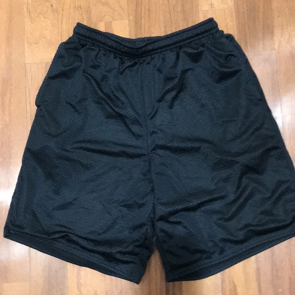 Black athletic shorts